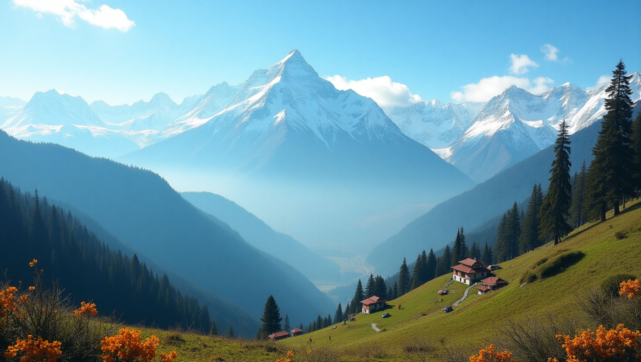 Side-by-side view of Poon Hill and Mardi Himal trails showing differences in scenery and trekking experience.